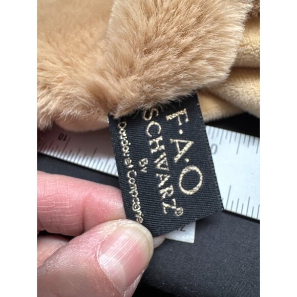 F.A.O. Schwarz Plush Security Blanket Teddy Bear Lovey Sleep Soother 2018 Polyes - Picture 3 of 7